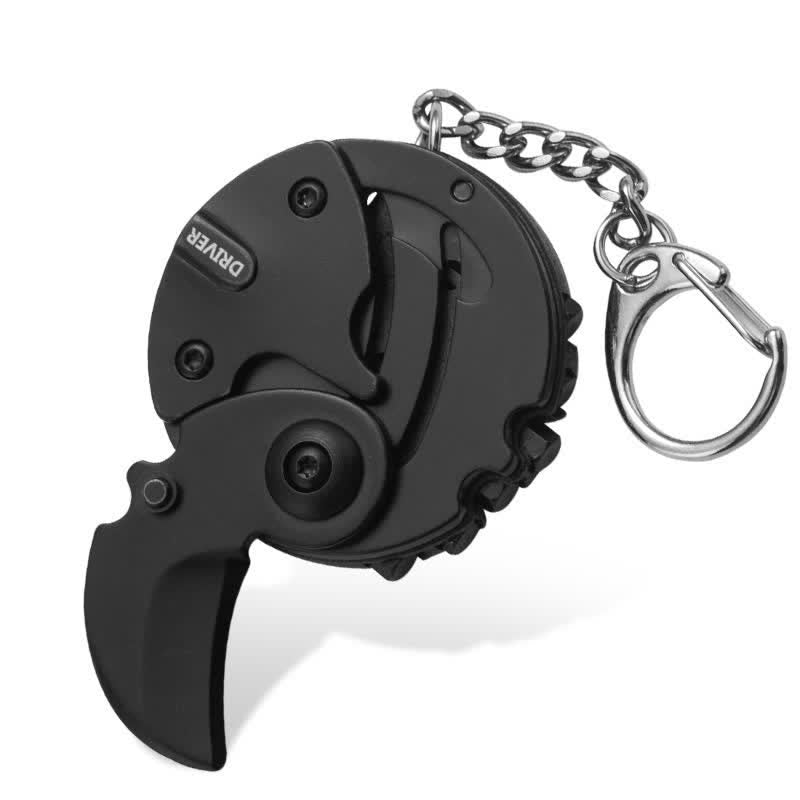 8-in-1-Mehrzweckmesser-Schraubendreher EDC-Werkzeug-Schlüsselanhänger