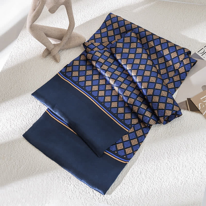 Dünner, langer Herrenschal aus reiner Seide mit Paisleymuster im Vintage-Stil