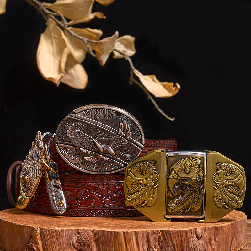 Adler DIY Verstecktes Messer Gürtelschnalle Feuerzeug Adler Versteckter Anhänger Bundle Set