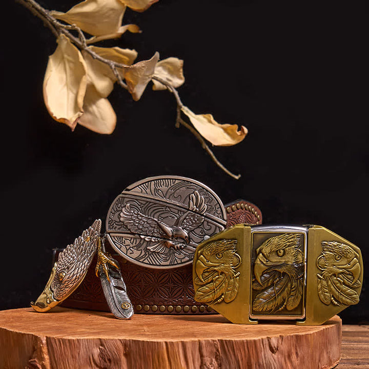 Adler DIY Verstecktes Messer Gürtelschnalle Feuerzeug Adler Versteckter Anhänger Bundle Set