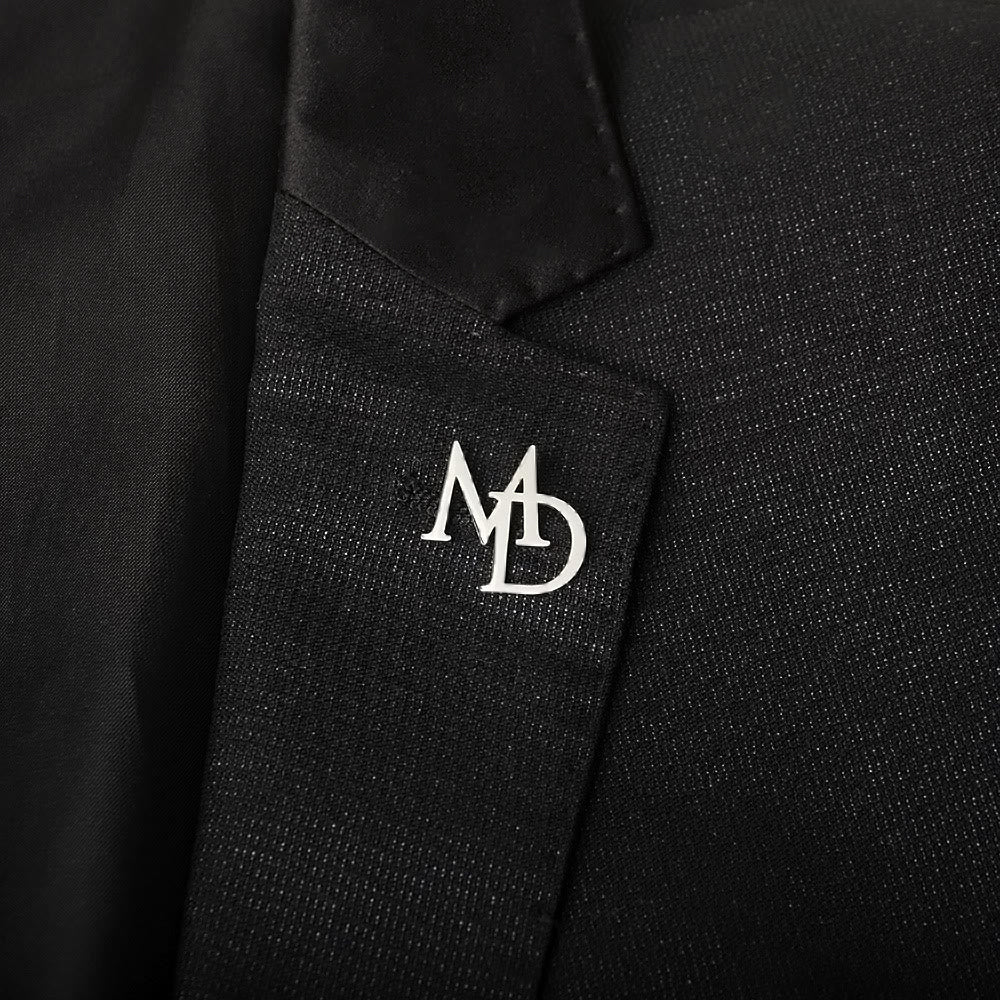 Benutzerdefinierte Initialen Buchstaben Brosche Edelstahl Zubehör