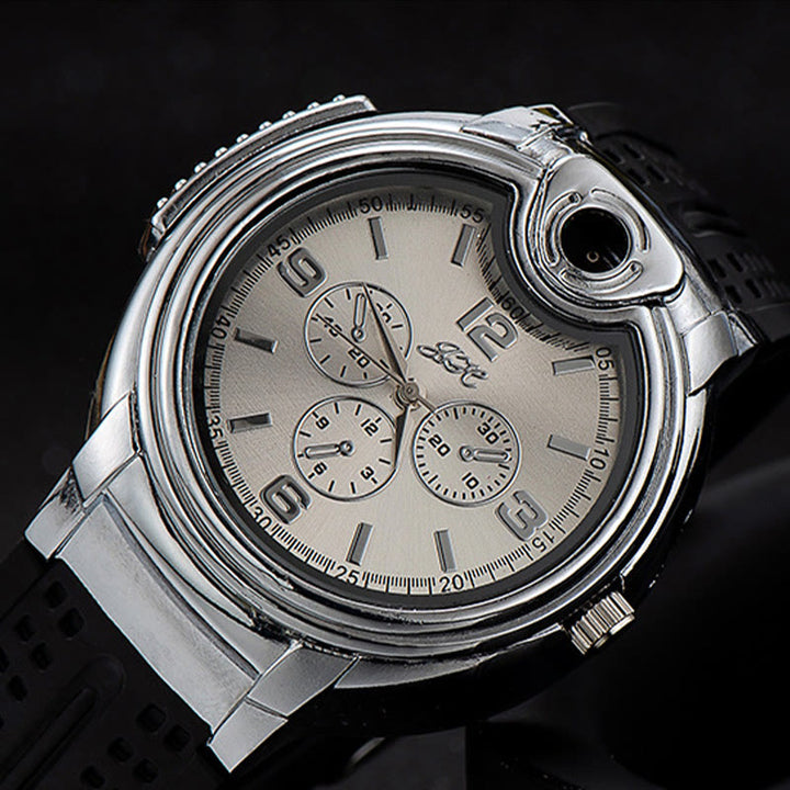 Luxuriöses nachfüllbares Butanfeuerzeug in Armbanduhrform