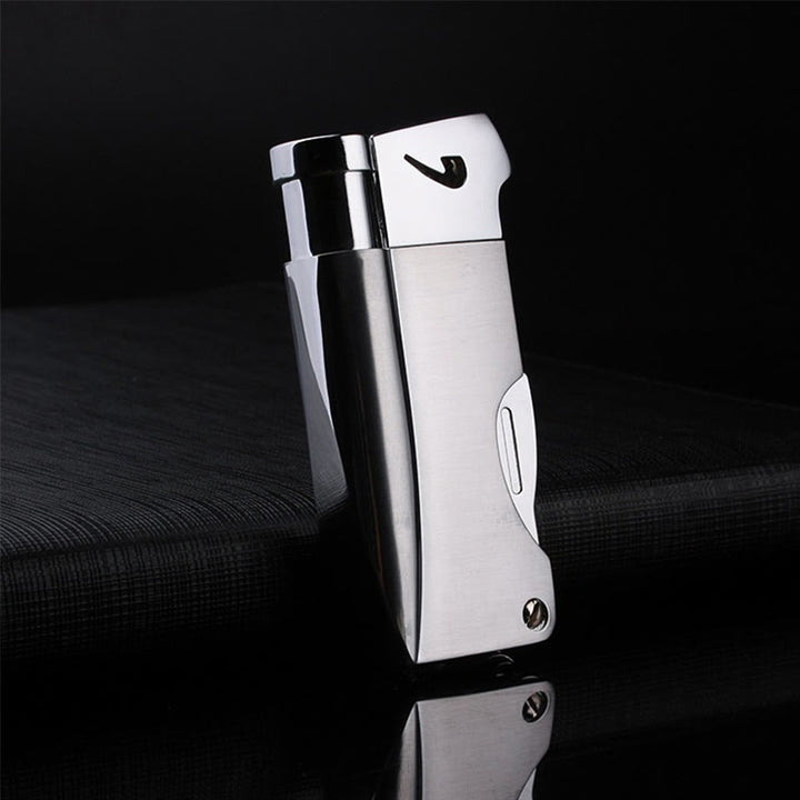 4 in 1 Pfeife Spezialwerkzeuge Oblique Fire Nachfüllbares Butanfeuerzeug