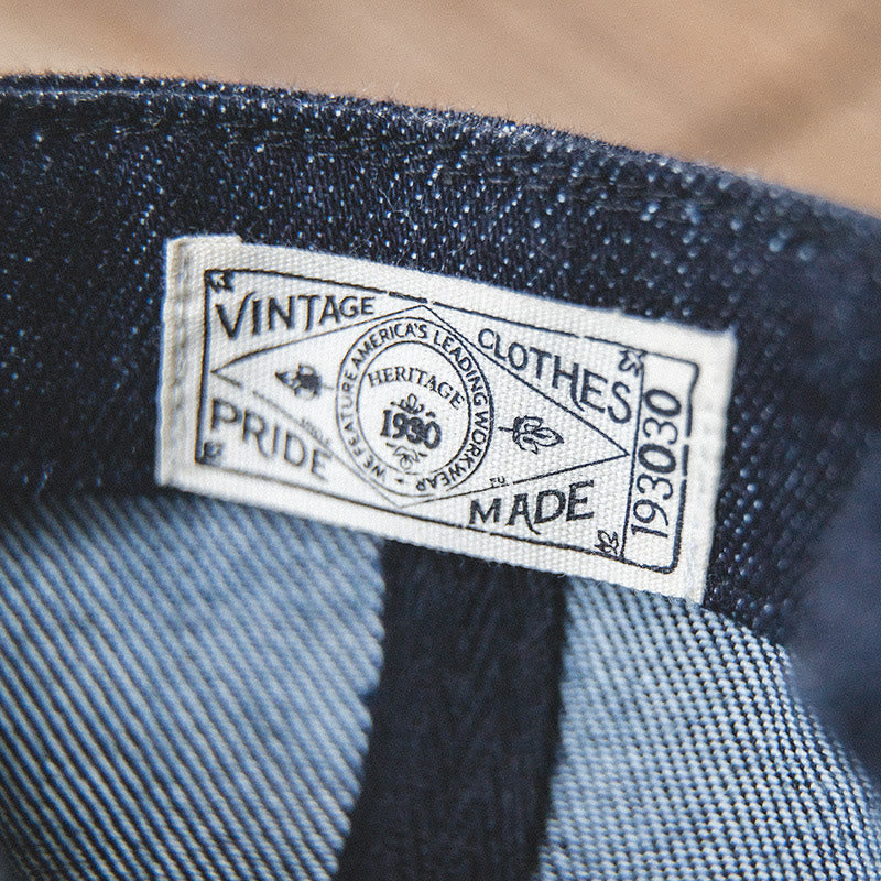 Streeetwear Denim-Baskenmütze mit achteckiger Krempe und achteckiger Krempe für Herren