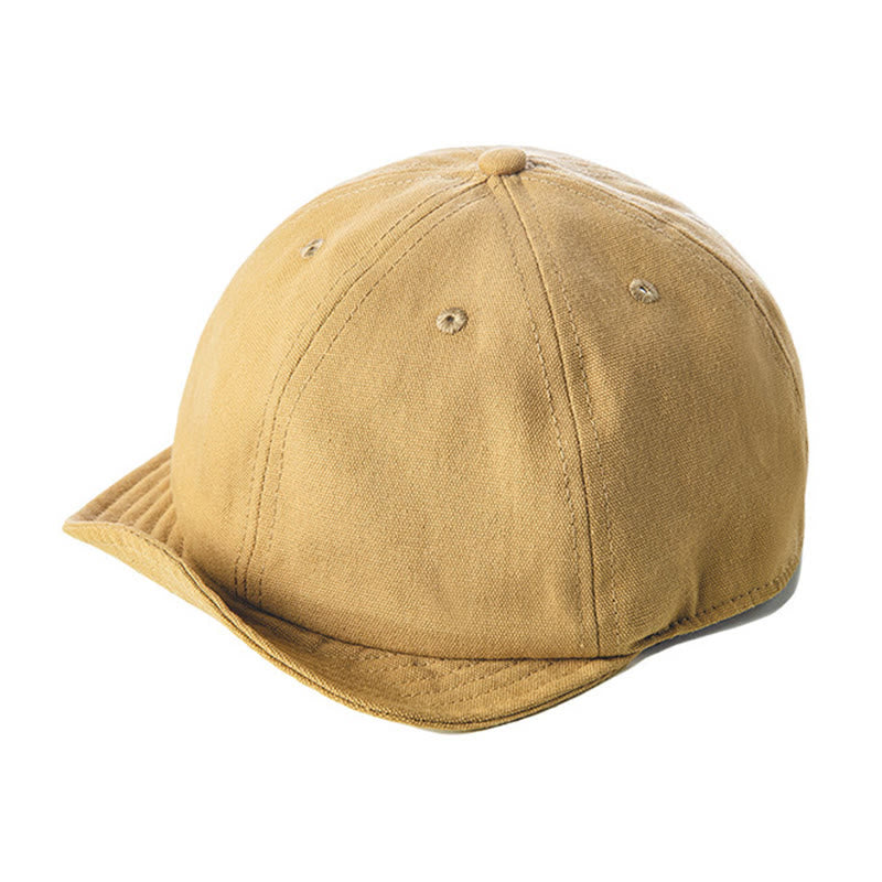 Lässige, achteckige Newsboy-Baskenmütze aus Denim mit kurzer Krempe für Herren - Khaki - Einstellbar (ca. 22"-23 1/4") - image 7