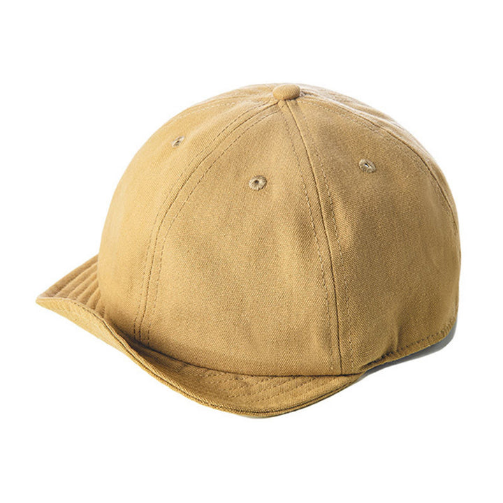 Lässige, achteckige Newsboy-Baskenmütze aus Denim mit kurzer Krempe für Herren - Khaki - Einstellbar (ca. 22"-23 1/4") - image 7