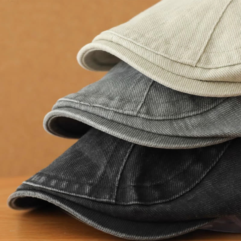 Mode Denim Newsboy Schiebermütze Baskenmütze