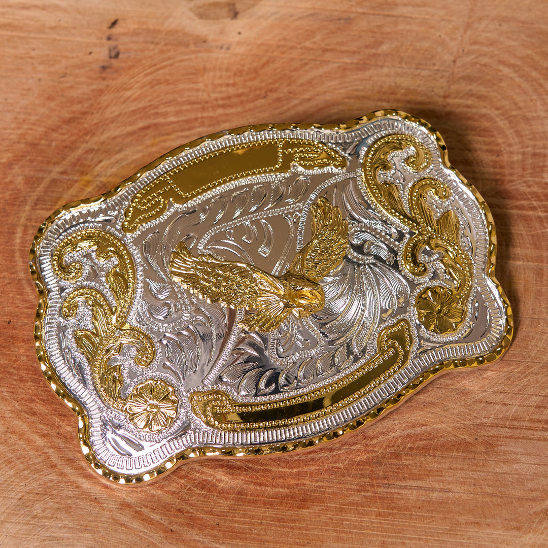 Gold Flying Eagle DIY Western Cowboy Schnalle Ledergürtel - image 2