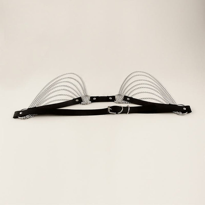 Punk-Kettengürtel Siebenlagiger Kettenledergürtel