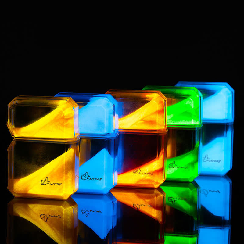 Cooles, fluoreszierendes, nachfüllbares Butanfeuerzeug mit Treibsand