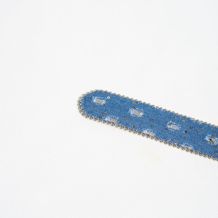 Damen-Jeansgürtel aus Leder mit Schmetterlingsschnalle