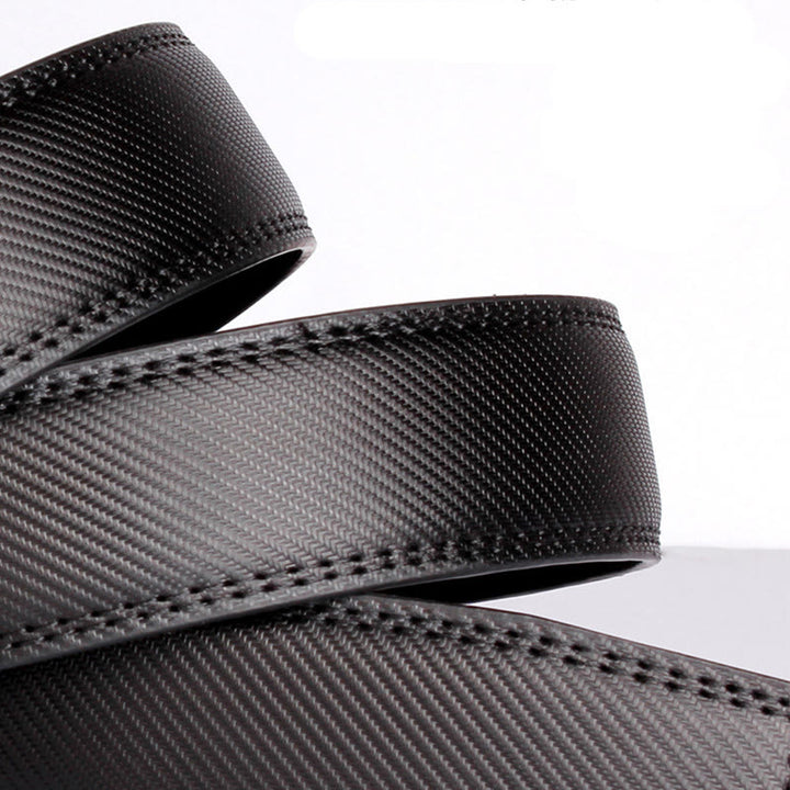 Herren Business-Gürtel aus echtem Leder mit Schieberatsche