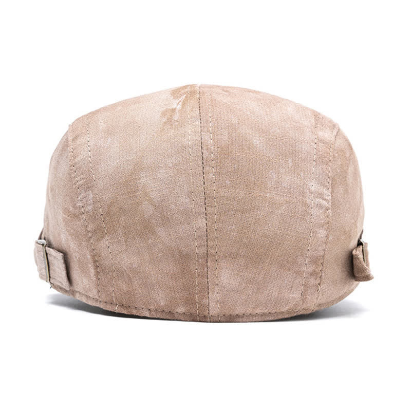 Stilvolle Baskenmütze aus Baumwolle mit Batikmuster für den Frühling