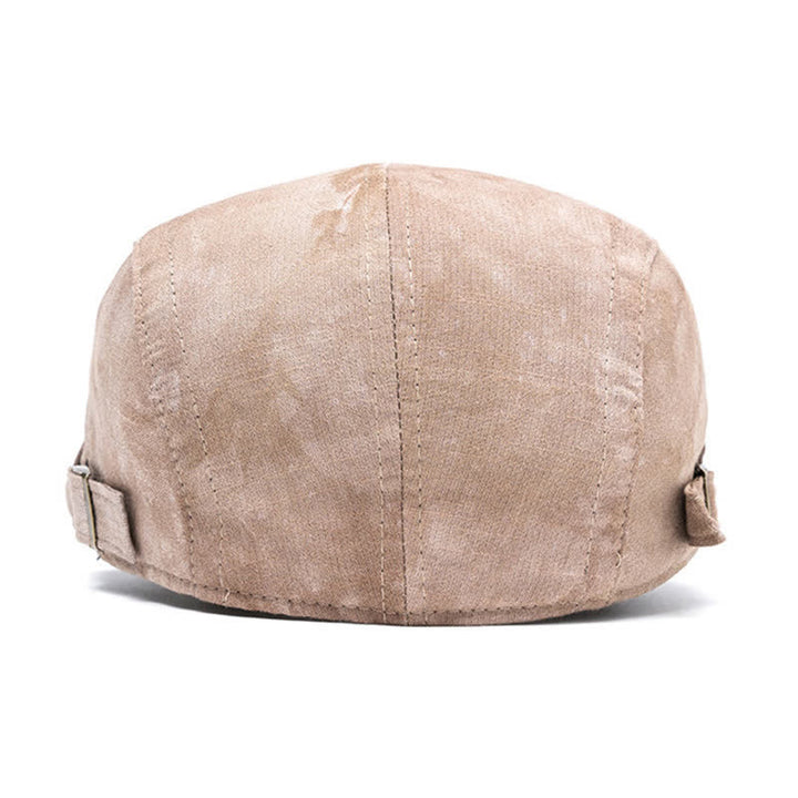 Stilvolle Baskenmütze aus Baumwolle mit Batikmuster für den Frühling