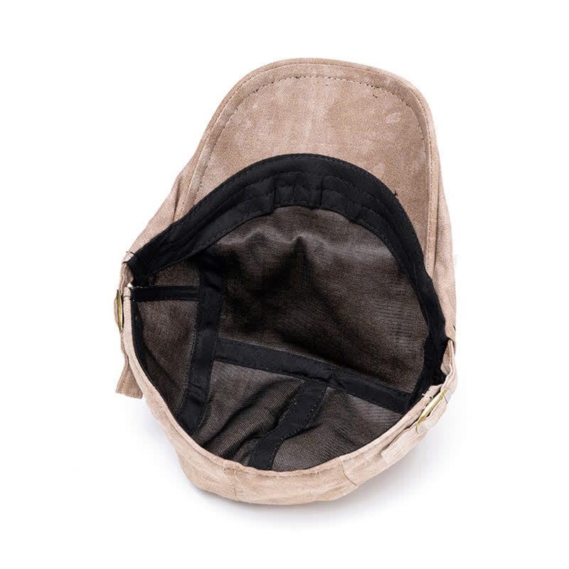 Stilvolle Baskenmütze aus Baumwolle mit Batikmuster für den Frühling