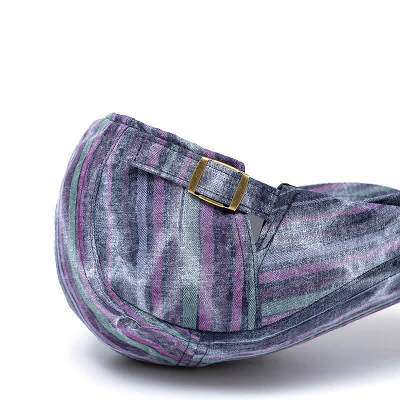 Gestreifte Batik-Barettmütze mit Graffiti-Motiv für Straßenpartys