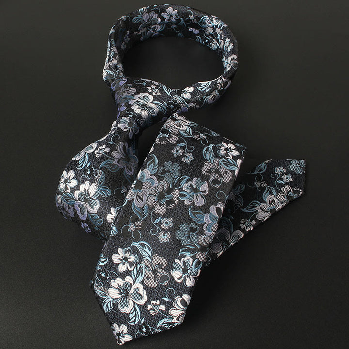 Herren Krawatte mit zartem Blumenmuster