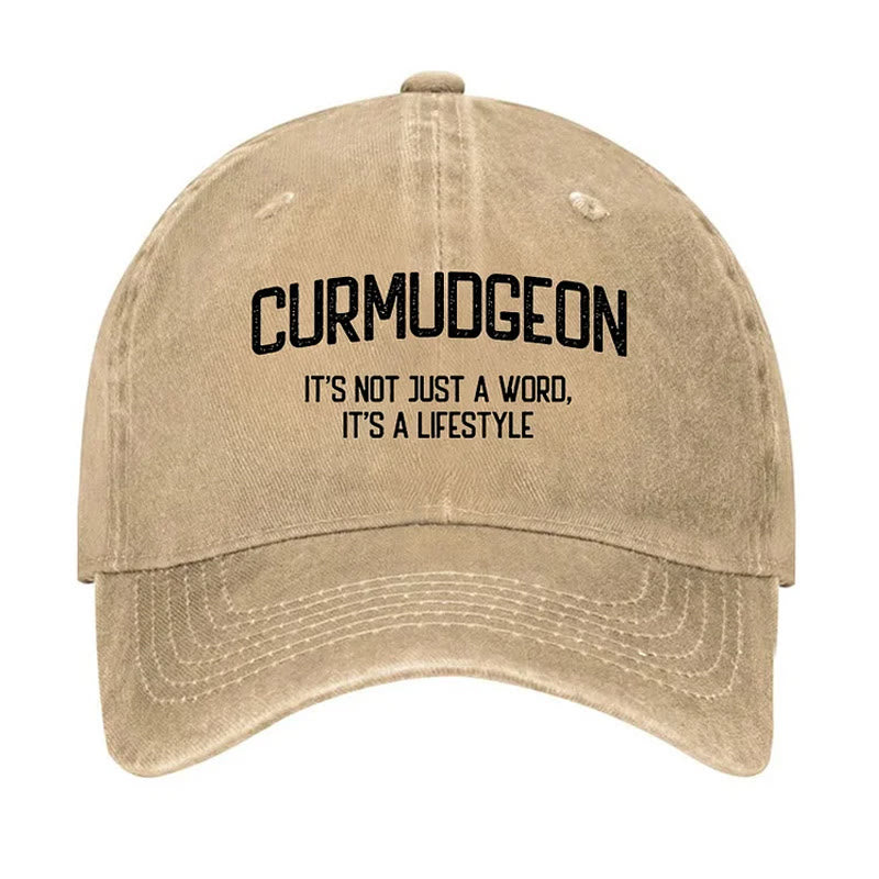 Curmudgeon Is A Lifestyle Verstellbare Baseballkappe