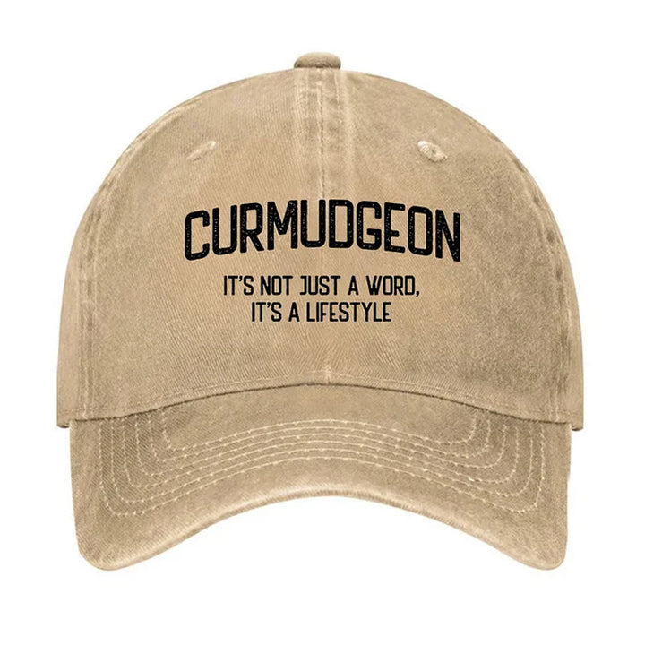 Curmudgeon Is A Lifestyle Verstellbare Baseballkappe