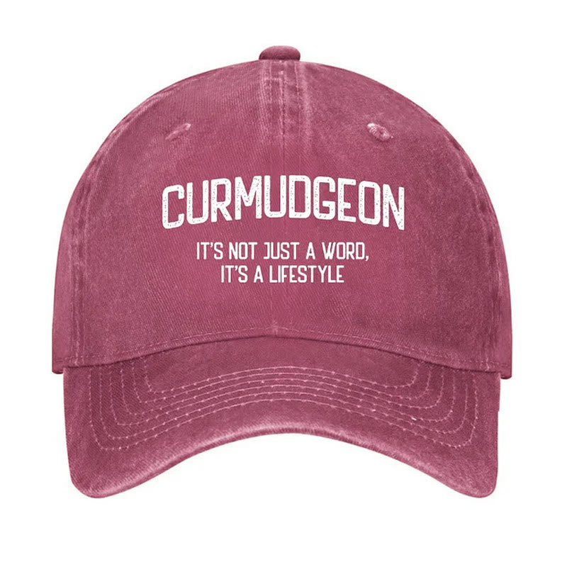 Curmudgeon Is A Lifestyle Verstellbare Baseballkappe