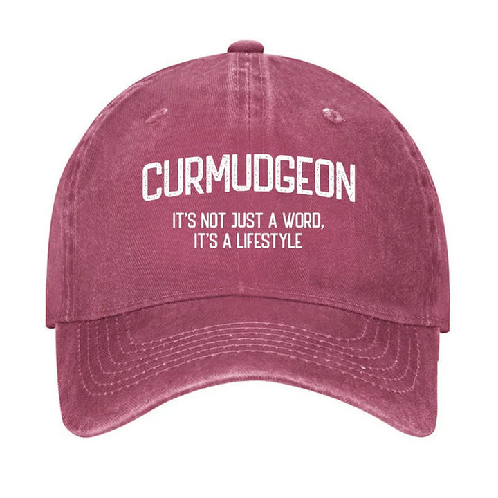 Curmudgeon Is A Lifestyle Verstellbare Baseballkappe