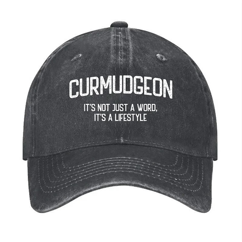 Curmudgeon Is A Lifestyle Verstellbare Baseballkappe