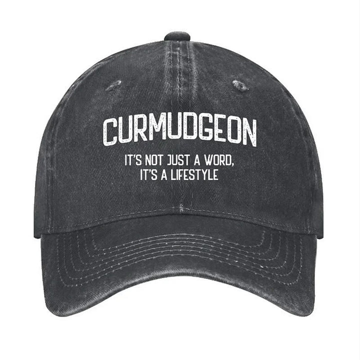 Curmudgeon Is A Lifestyle Verstellbare Baseballkappe