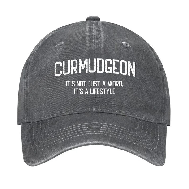 Curmudgeon Is A Lifestyle Verstellbare Baseballkappe
