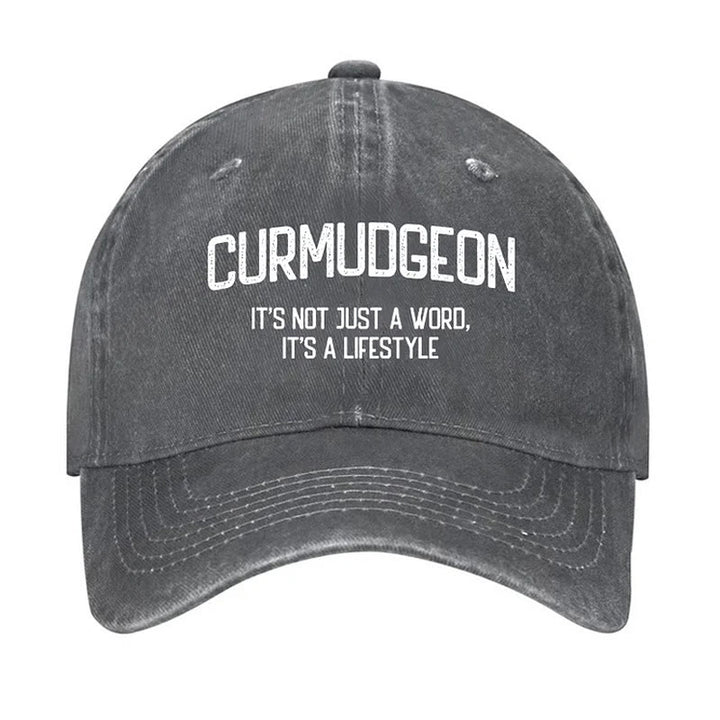 Curmudgeon Is A Lifestyle Verstellbare Baseballkappe