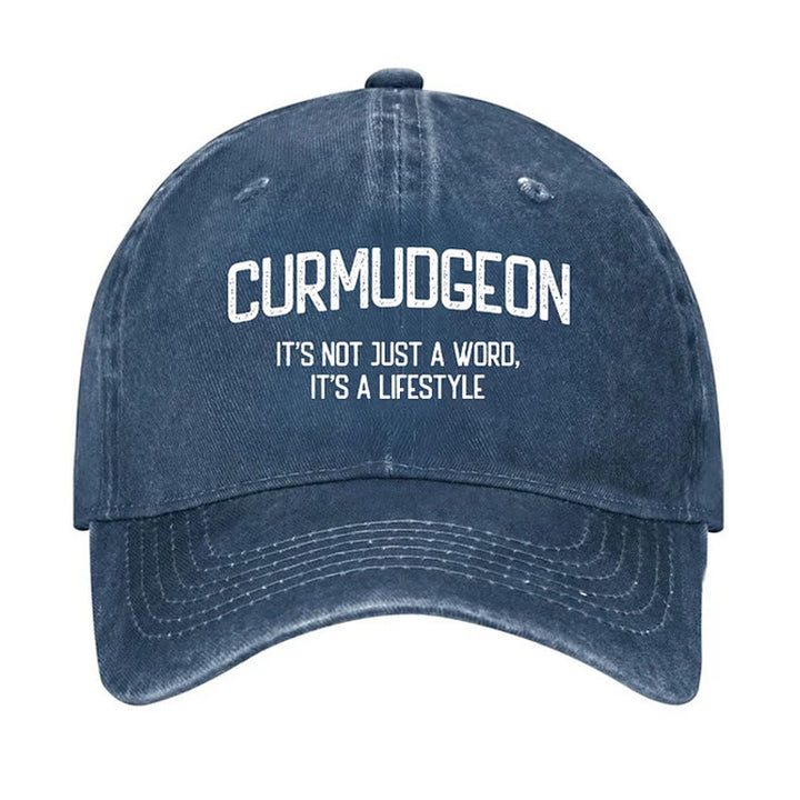 Curmudgeon Is A Lifestyle Verstellbare Baseballkappe