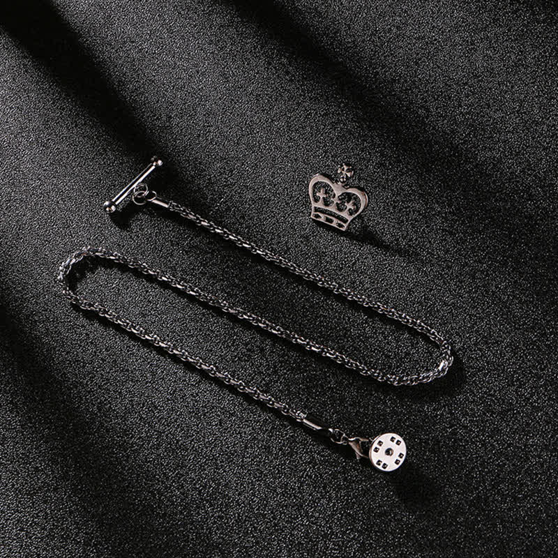 Herrenhemd Smoking Stud Revers Kette Anzug Brosche mit hängender Kette