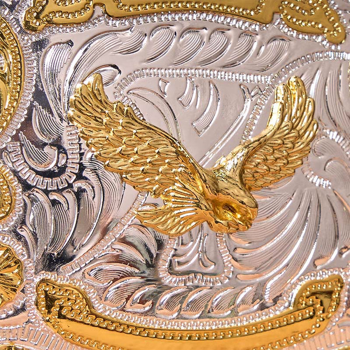 Gold Flying Eagle DIY Western Cowboy Schnalle Ledergürtel - image 4
