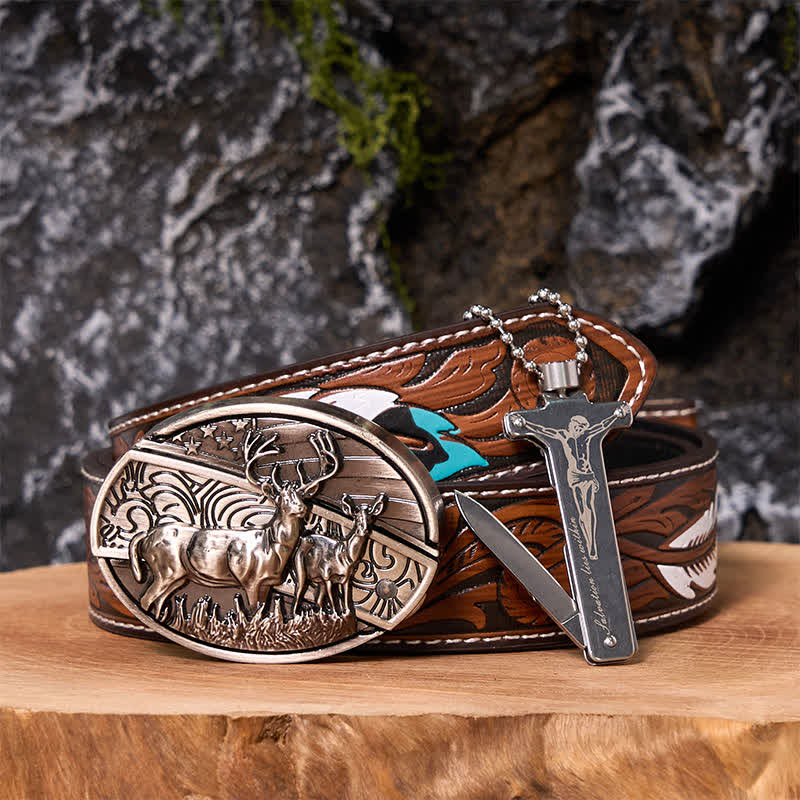 Poker Ace DIY Verstecktes Messer Gürtelschnalle Black Ice Feuerzeug Bundle Set