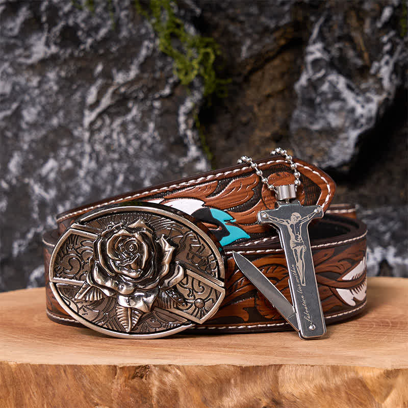 Poker Ace DIY Verstecktes Messer Gürtelschnalle Black Ice Feuerzeug Bundle Set