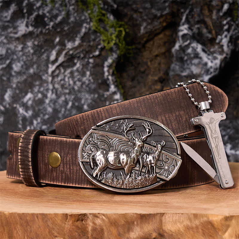 Poker Ace DIY Verstecktes Messer Gürtelschnalle Black Ice Feuerzeug Bundle Set