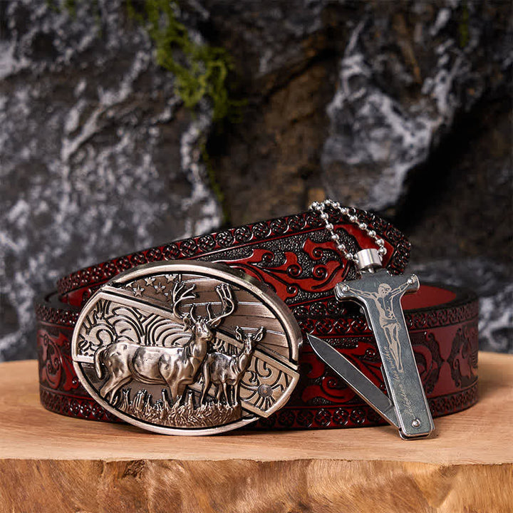 Poker Ace DIY Verstecktes Messer Gürtelschnalle Black Ice Feuerzeug Bundle Set