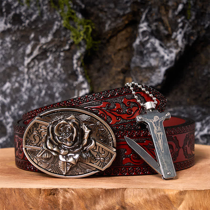 Poker Ace DIY Verstecktes Messer Gürtelschnalle Black Ice Feuerzeug Bundle Set