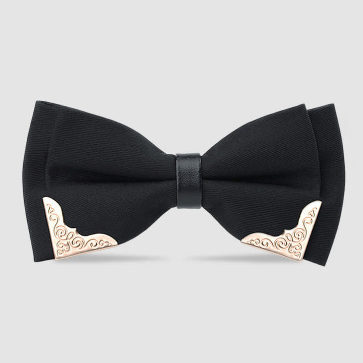 Herren klassische Metall Gold Fliege