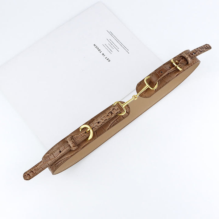 Vintage Muster Krokodil Gürtel Trense Bit Gürtel