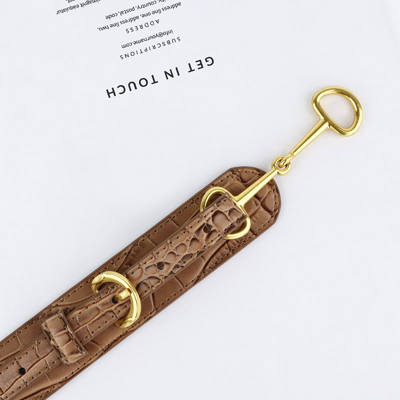 Vintage Muster Krokodil Gürtel Trense Bit Gürtel