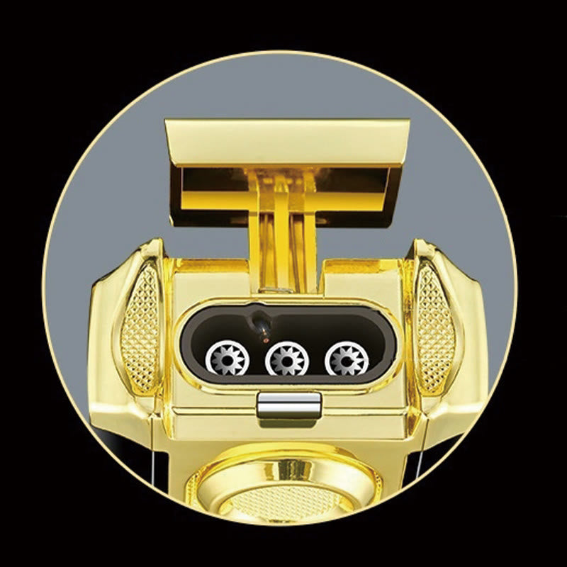 3-in-1-Feuerzeug mit drei Brennern und integriertem Zigarrenschneider