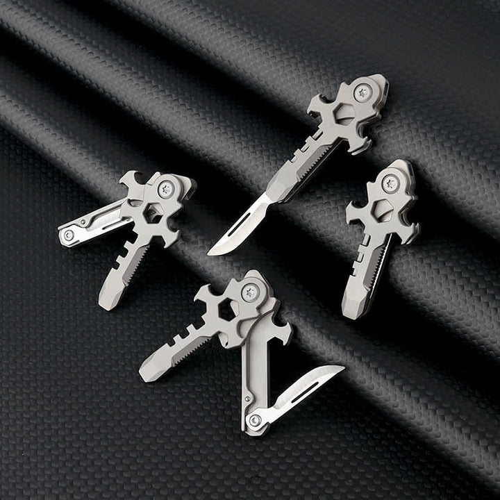 Cross Multifunktionaler Titan Mini-Klappmesser-Schlüsselanhänger