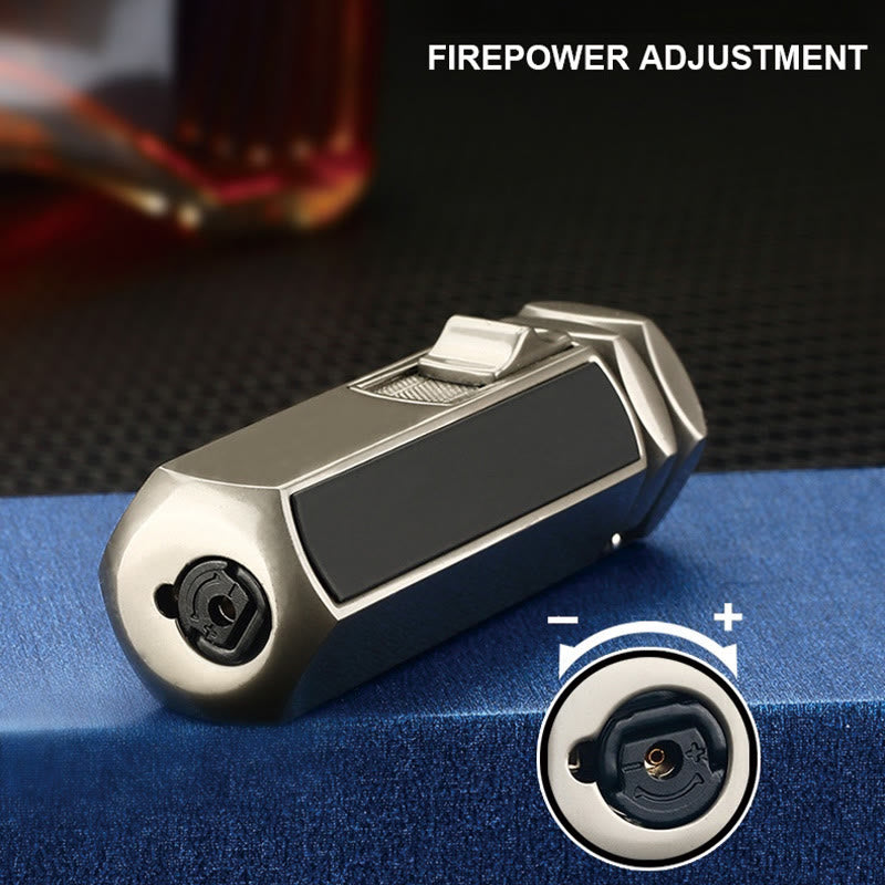 Quad Flame Feuerzeug, nachfüllbar, Butan, vier Brenner