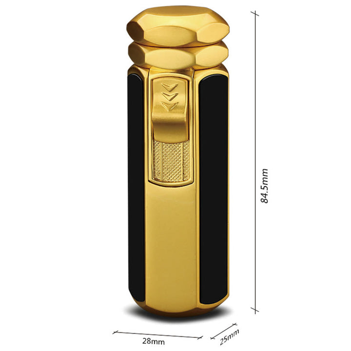 Quad Flame Feuerzeug, nachfüllbar, Butan, vier Brenner