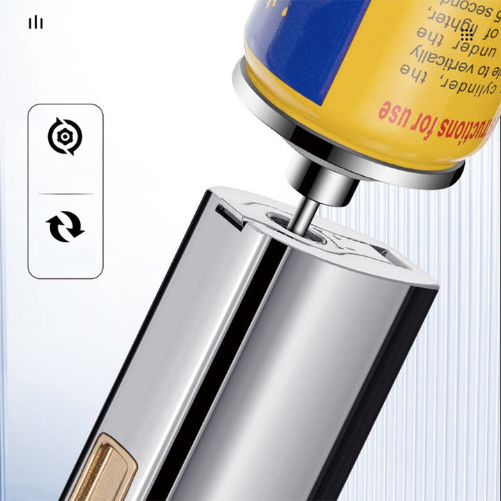 Winddichtes Dreifachbrennerfeuerzeug mit klappbarem Zigarrenschneider