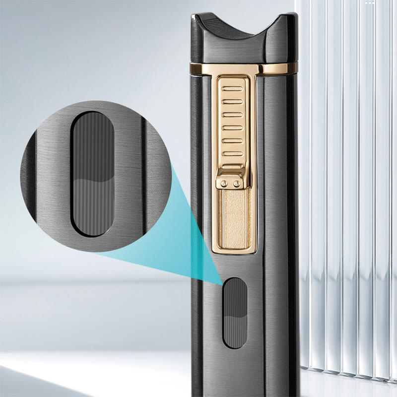 Winddichtes Dreifachbrennerfeuerzeug mit klappbarem Zigarrenschneider