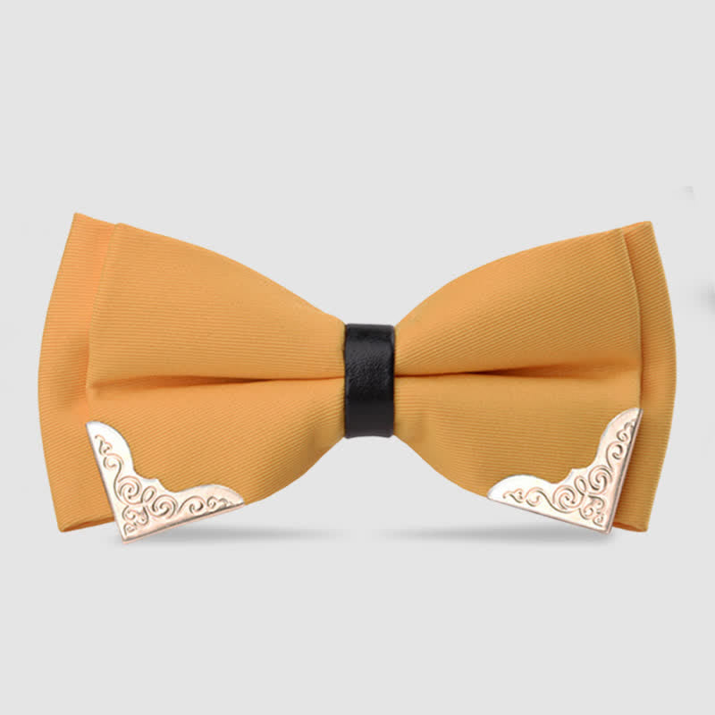 Herren klassische Metall Gold Fliege