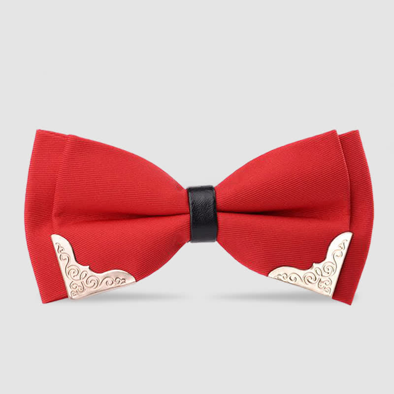 Herren klassische Metall Gold Fliege