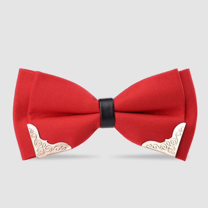 Herren klassische Metall Gold Fliege