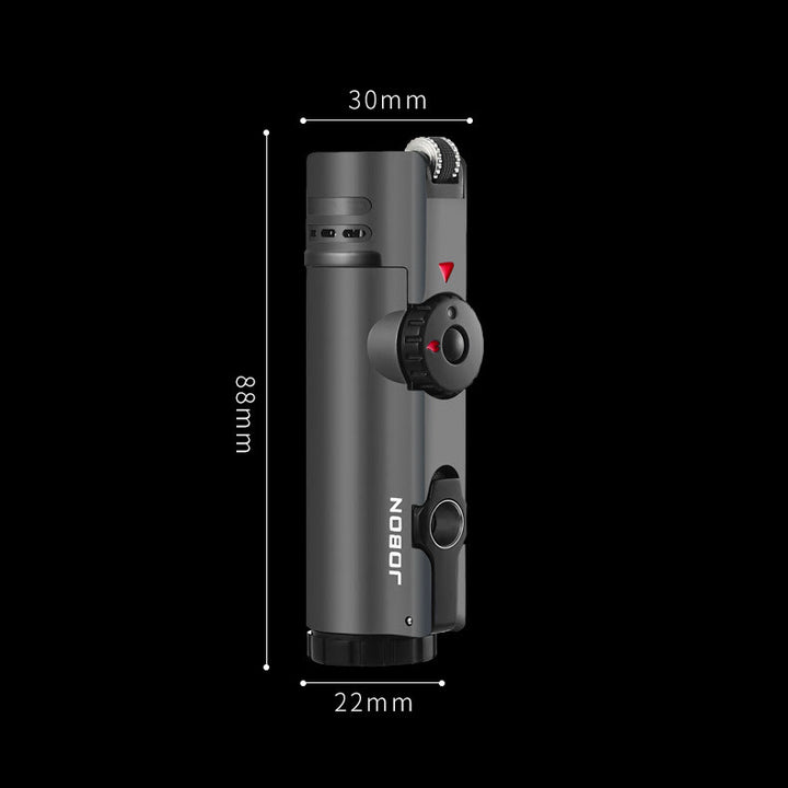 Vierflammenfeuerzeug mit Zigarrenlocher, Vierbrennerfeuerzeug